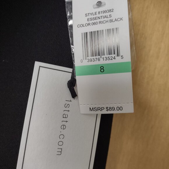 1. State - black cropped kick flare dress pants - NWT - size 8 - Picture 4 of 8